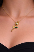 Golden Bloom Pendant 🌹