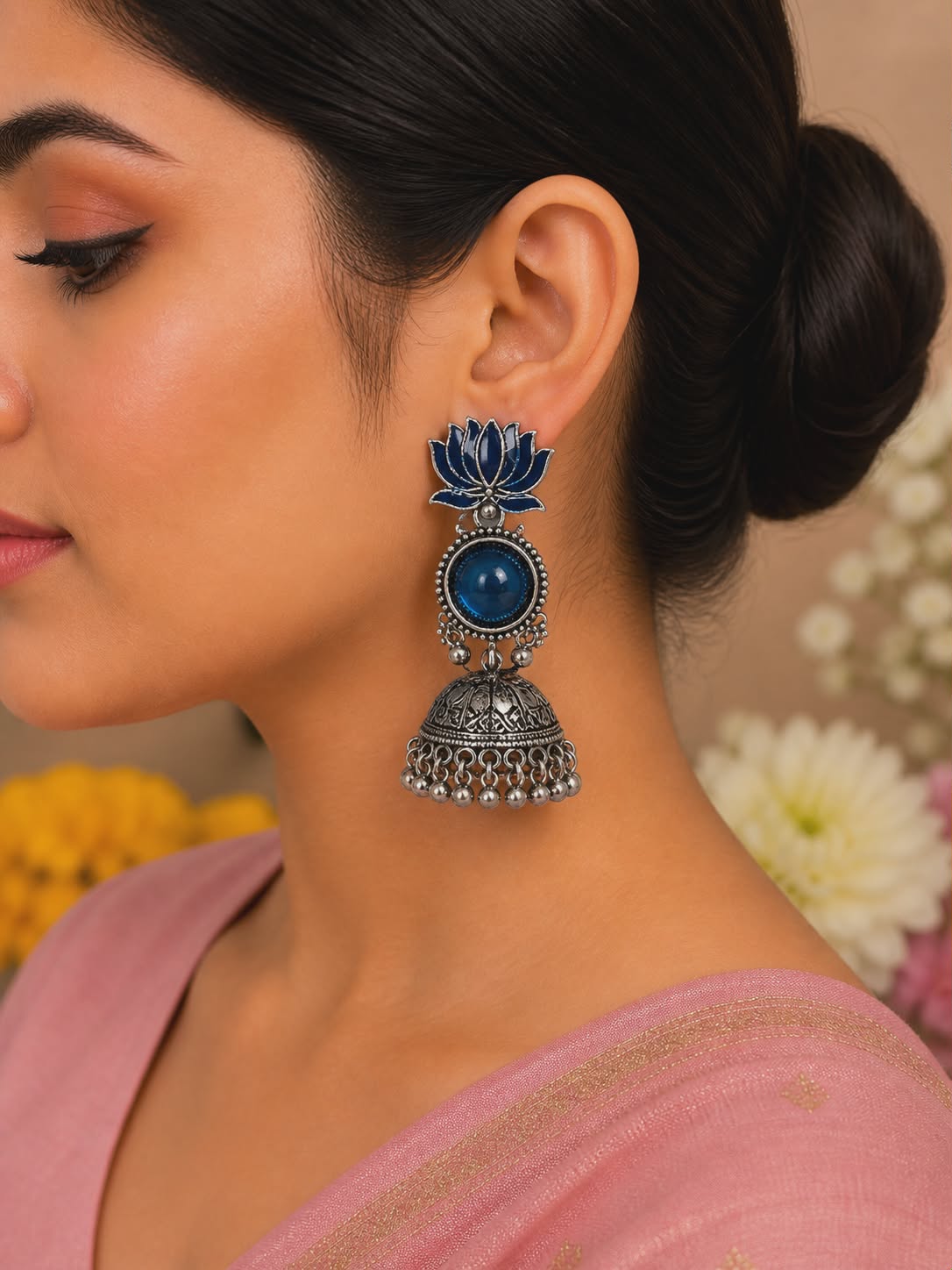 Neel Kamal Jhumkas