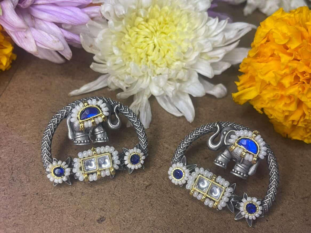 Meher Elephant Arcs ( Blue )