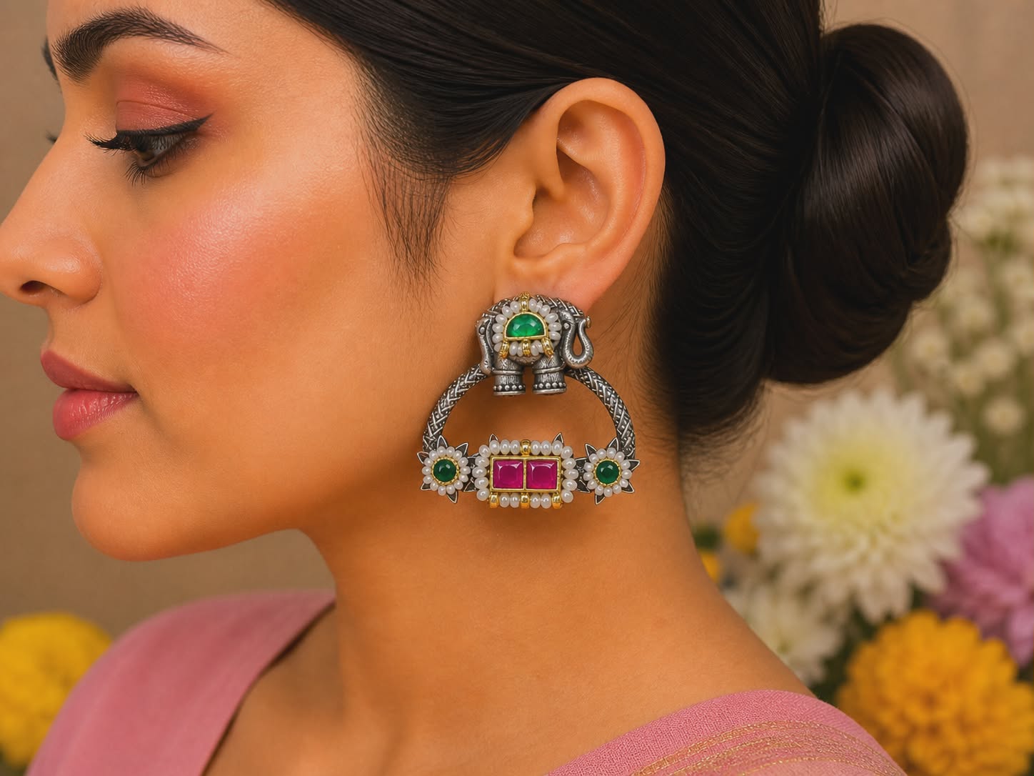 Meher Elephant Arcs ( Green )