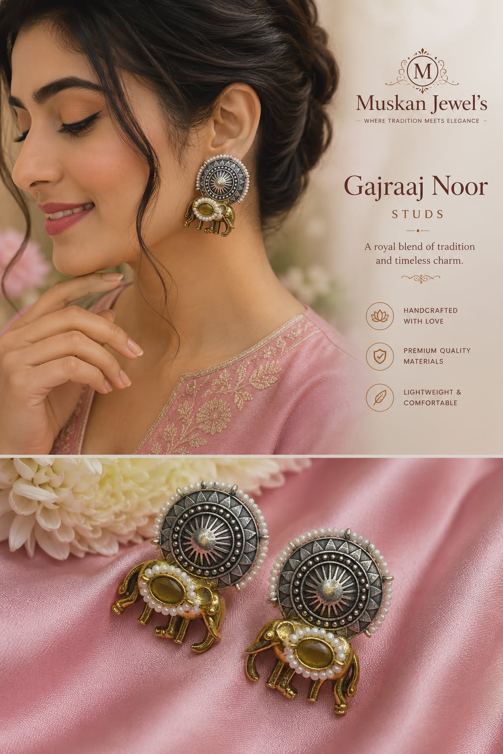 Hathi Shringar Earrings